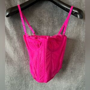 SHEIN Hot Pink Corset Sz S NWT